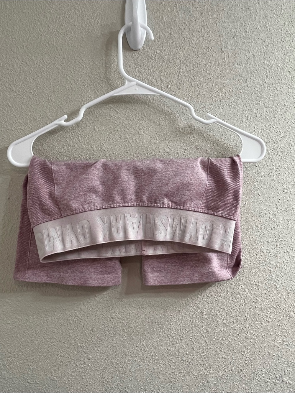 Gymshark Light Pink Marl Seamless Bike Shorts